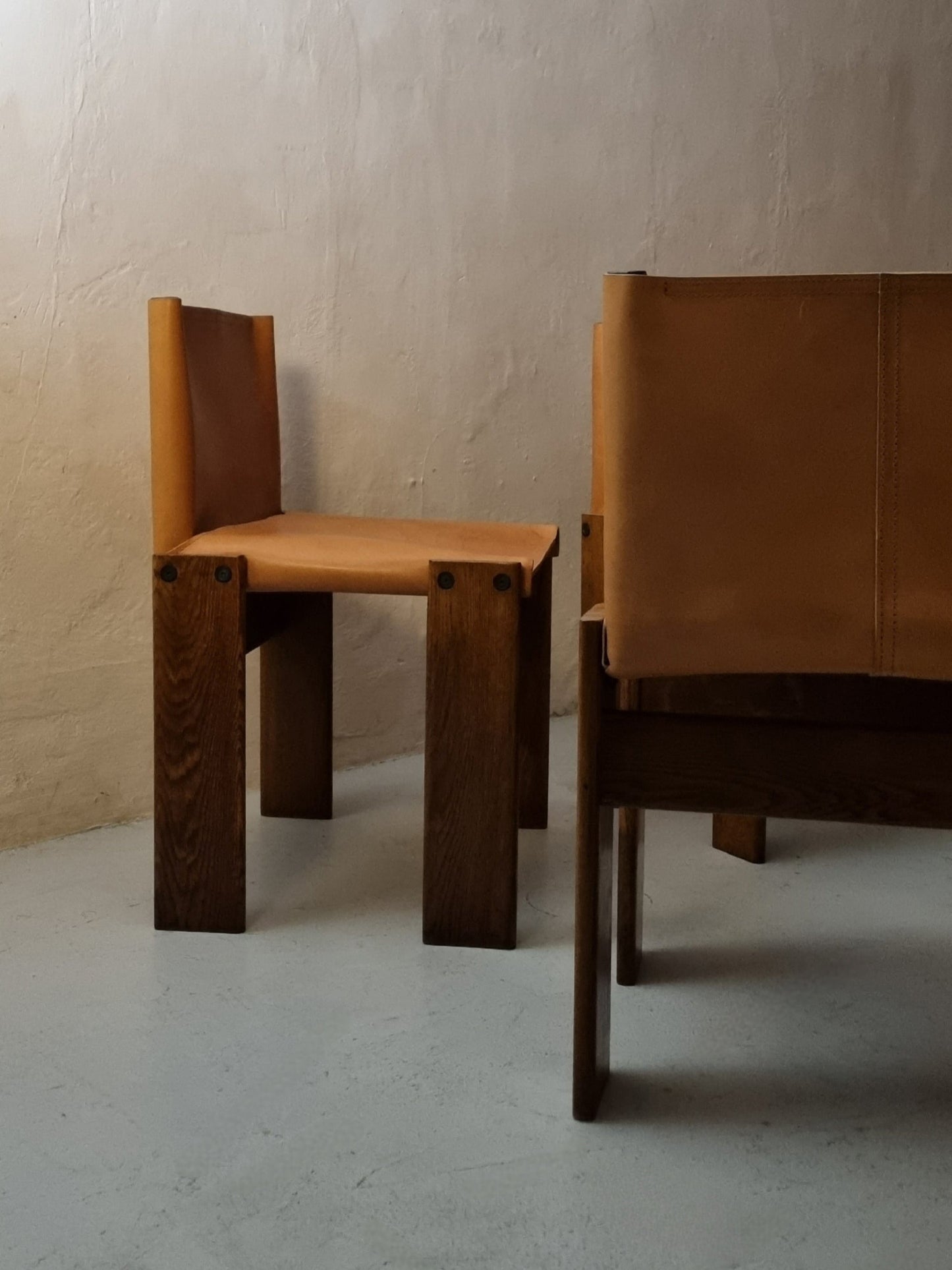 Monk Chairs Designed by Afra and Tobia Scarpa for Molteni, 1974 Dining Chairs