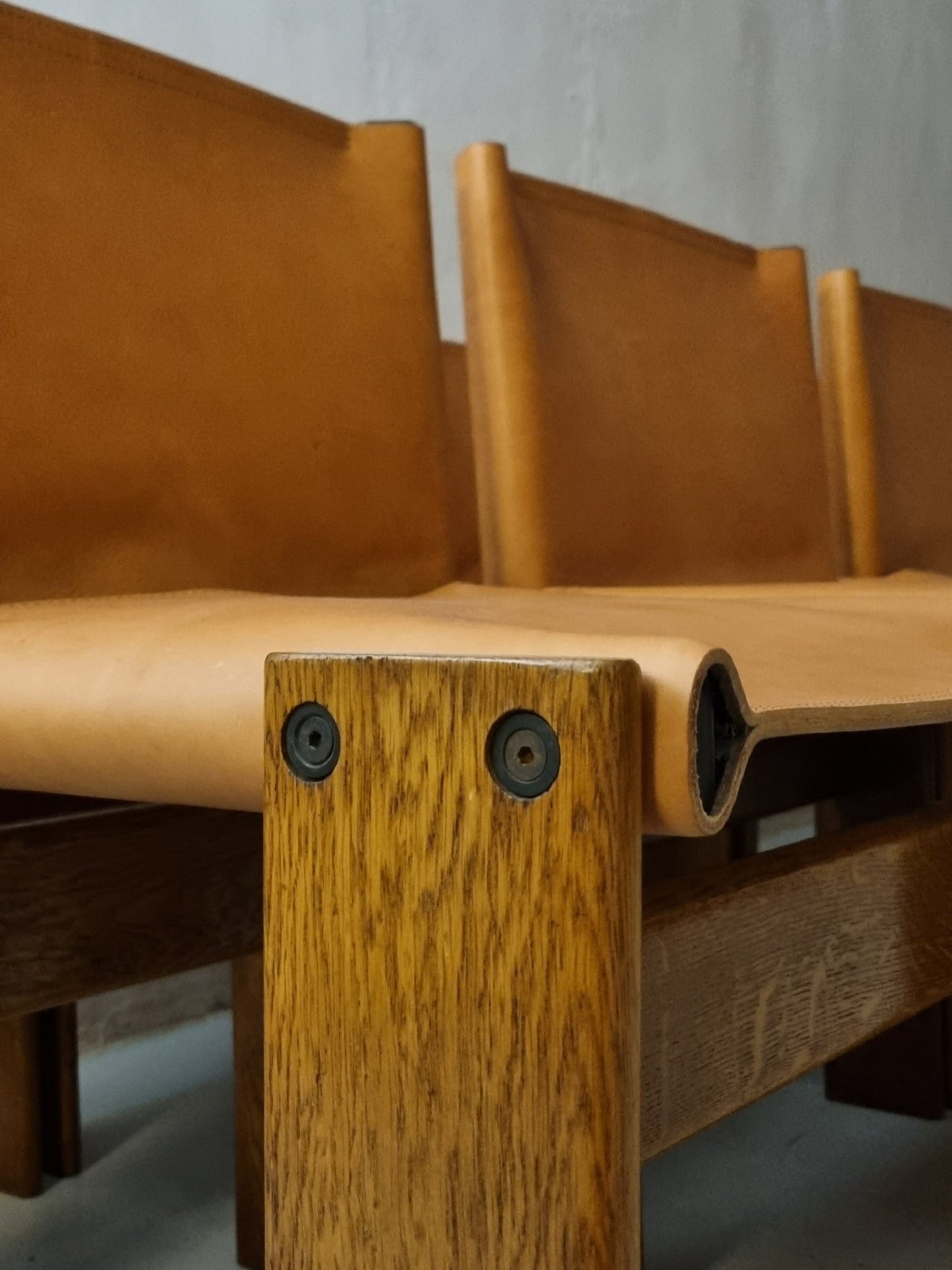 Monk Chairs Designed by Afra and Tobia Scarpa for Molteni, 1974 Dining Chairs