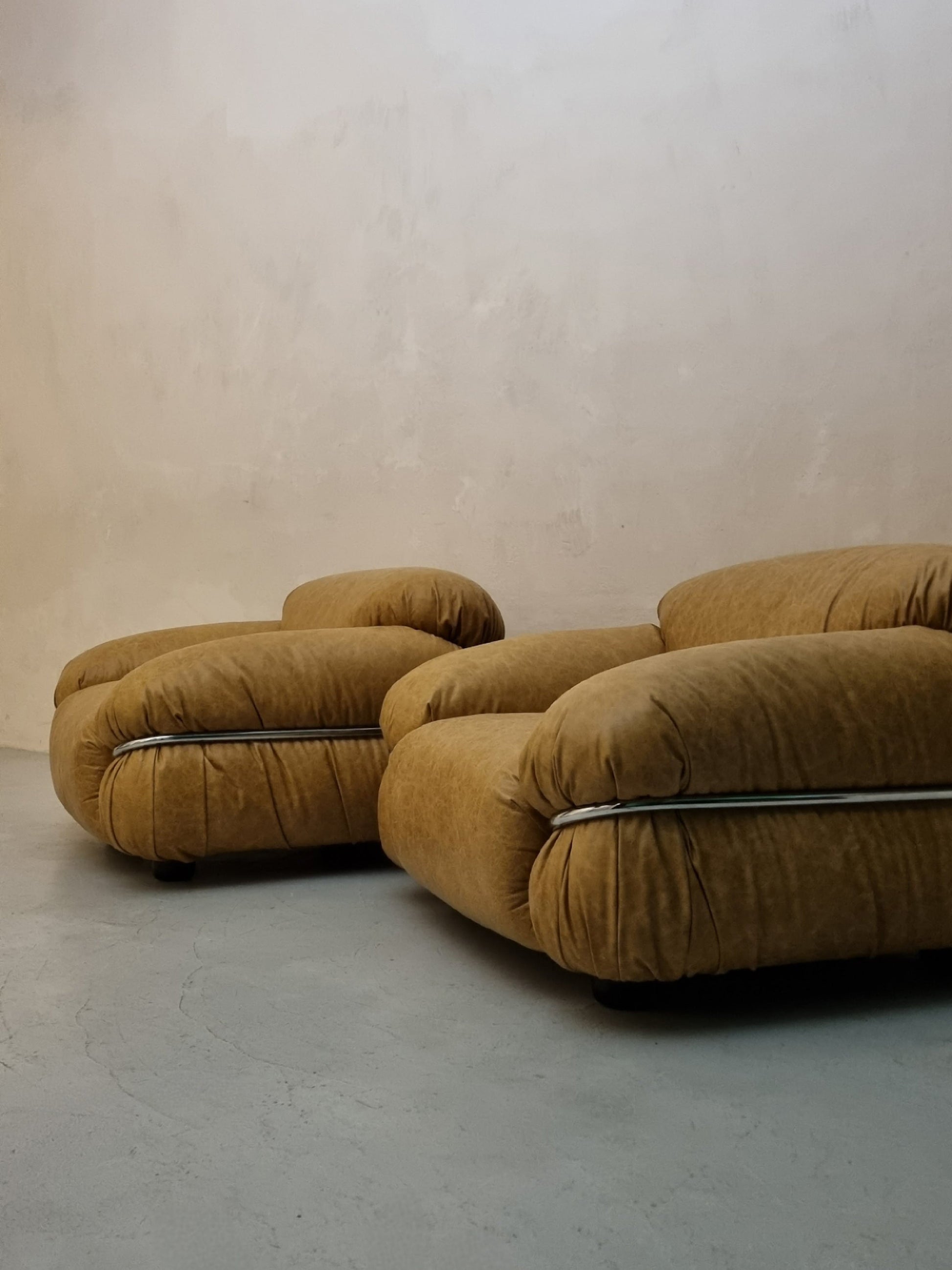 595 Sesann Armchairs Designed by Gianfranco Frattini for Cassina, 1970 Chairs