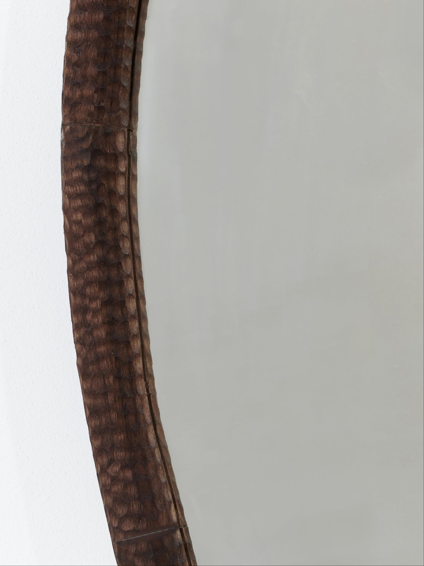 Amarante Oval Mirror in Walnut Mirrors