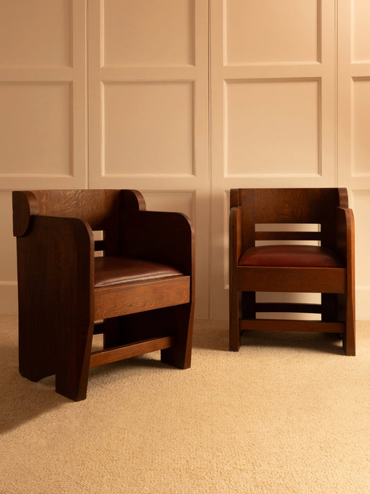 Pair of Anthroposophic Armchairs Chairs