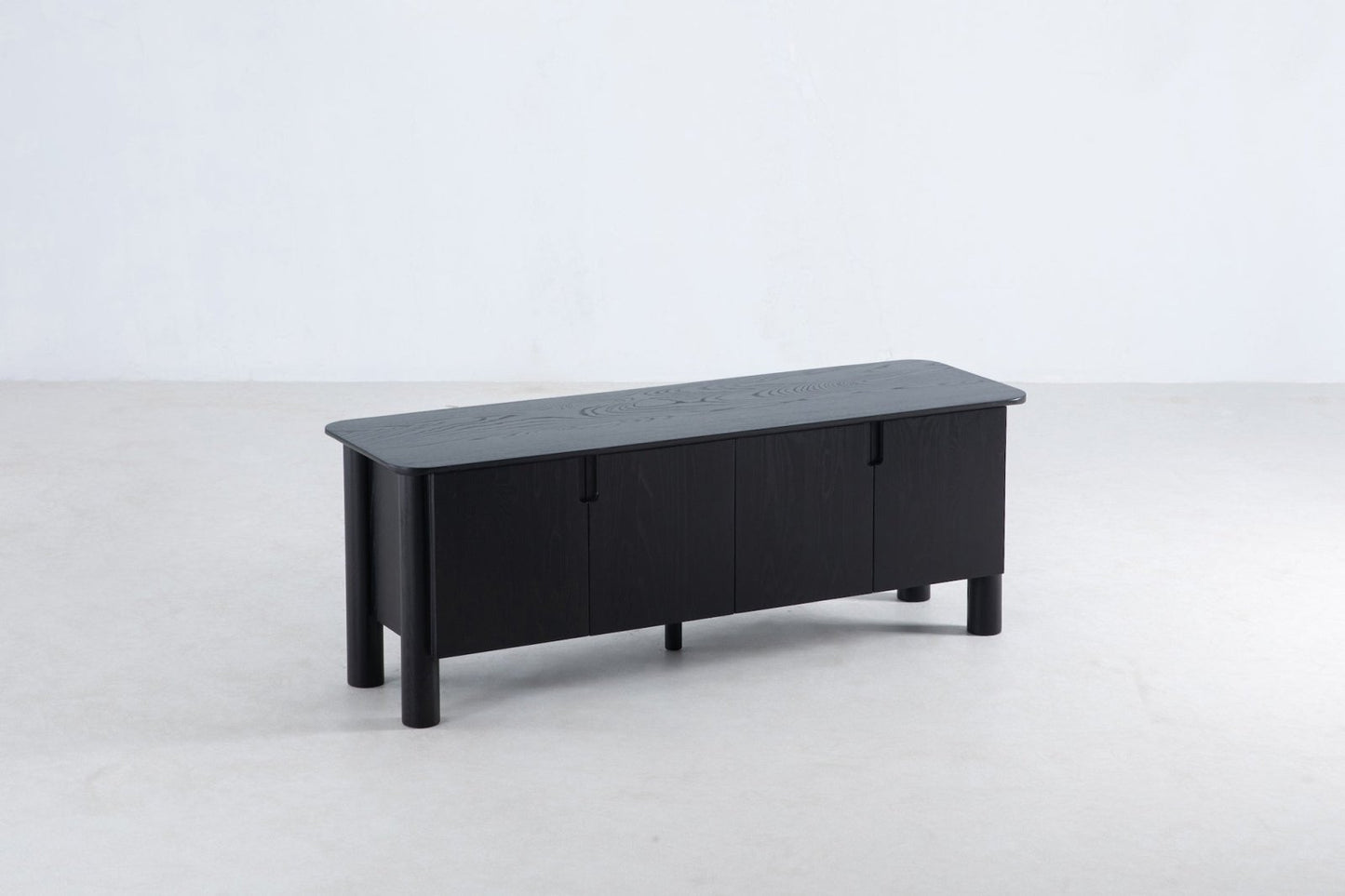 Arc Media Cabinet in Black Media Furniture