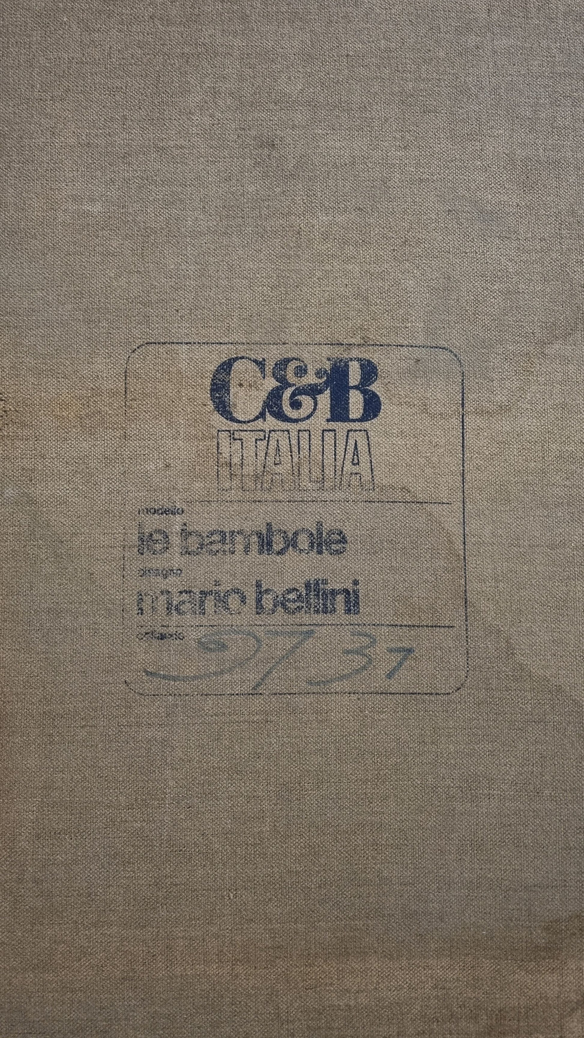 Le Bambole Armchair Designed by Mario Bellini for C&B Italia, 1970s Chairs