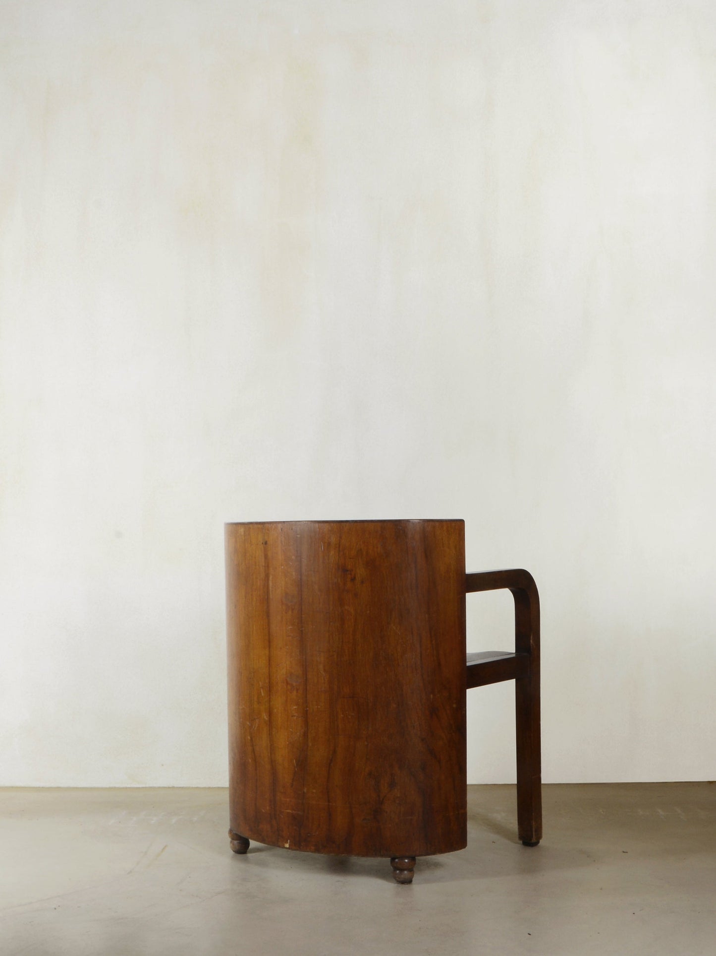 Art Deco Unique Wooden Armchair, 1930s Chairs