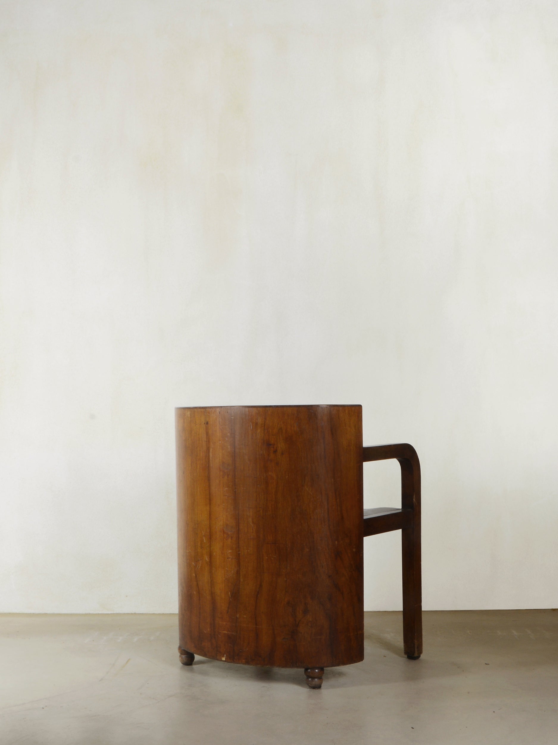 Art Deco Unique Wooden Armchair, 1930s Chairs