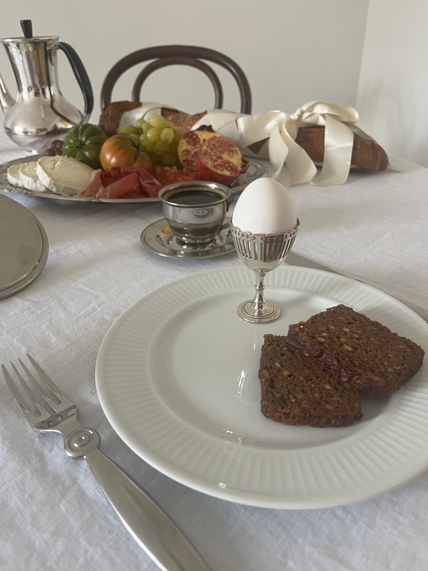 Art Deco Silver Plated Egg Cup