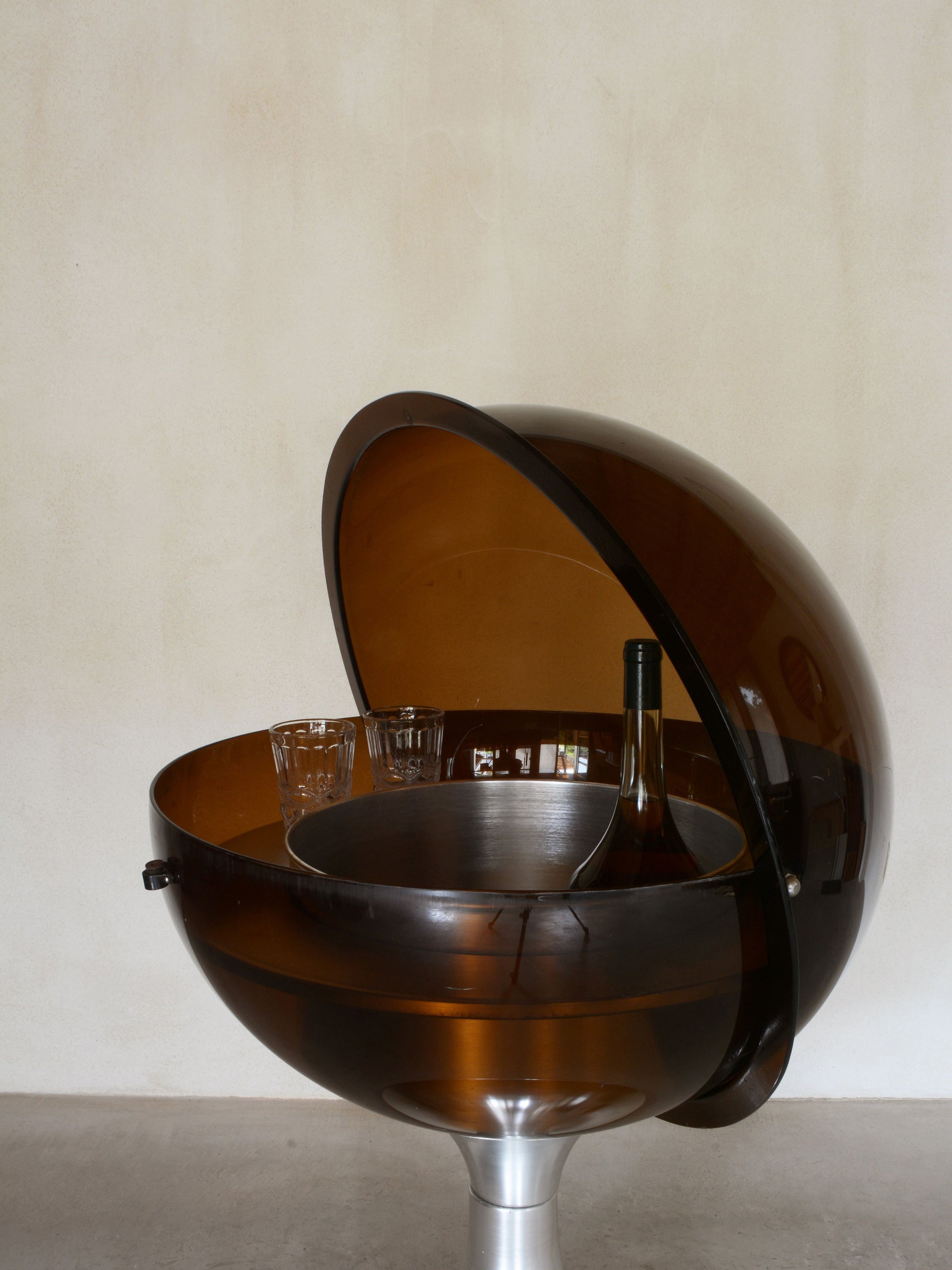 Bar Cabinet in Metal and Plastic, Ca. 1960s Cabinets