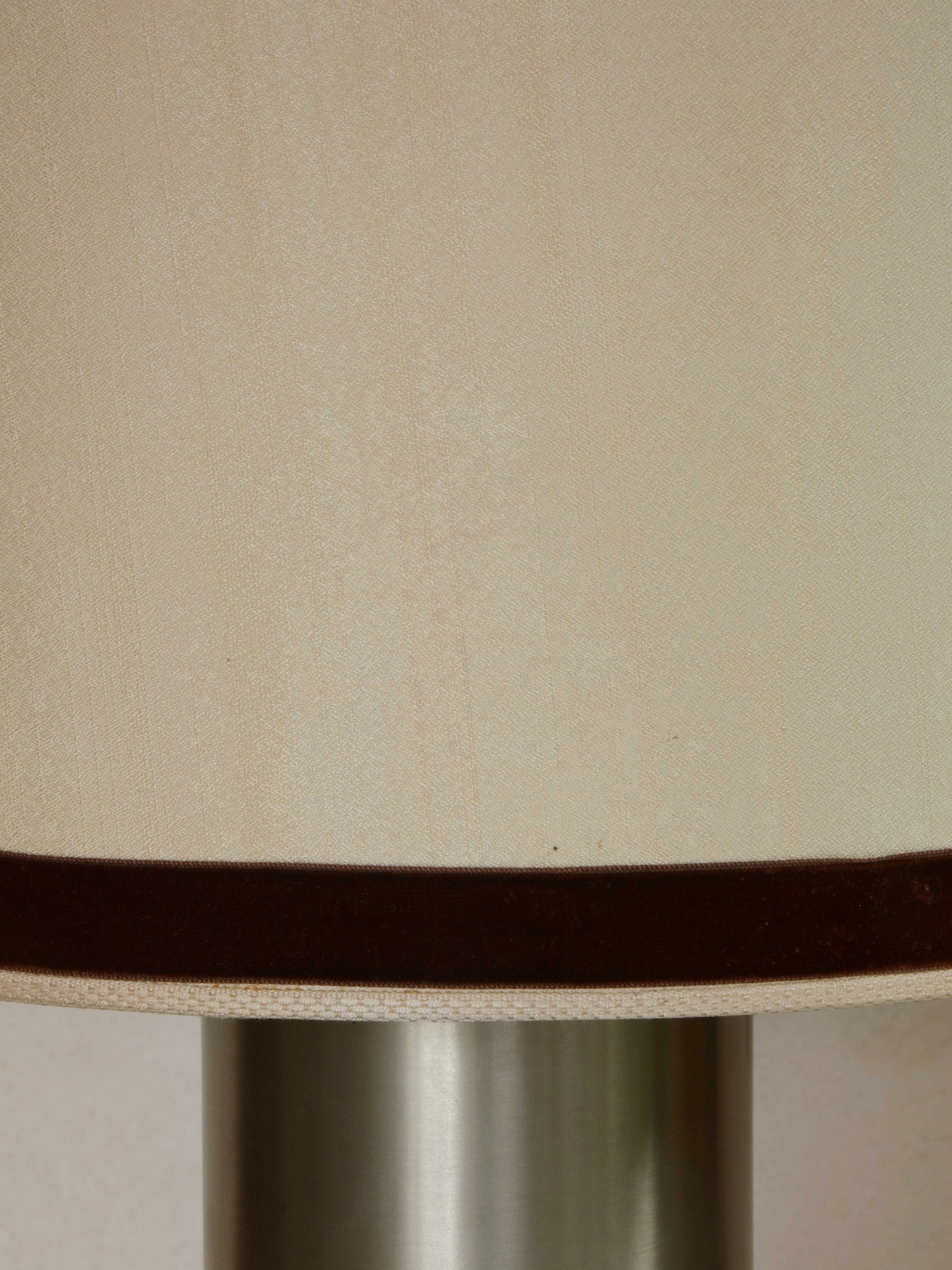 Big Table Lamp in Metal and Fabric, Ca.1960s Table Lamps