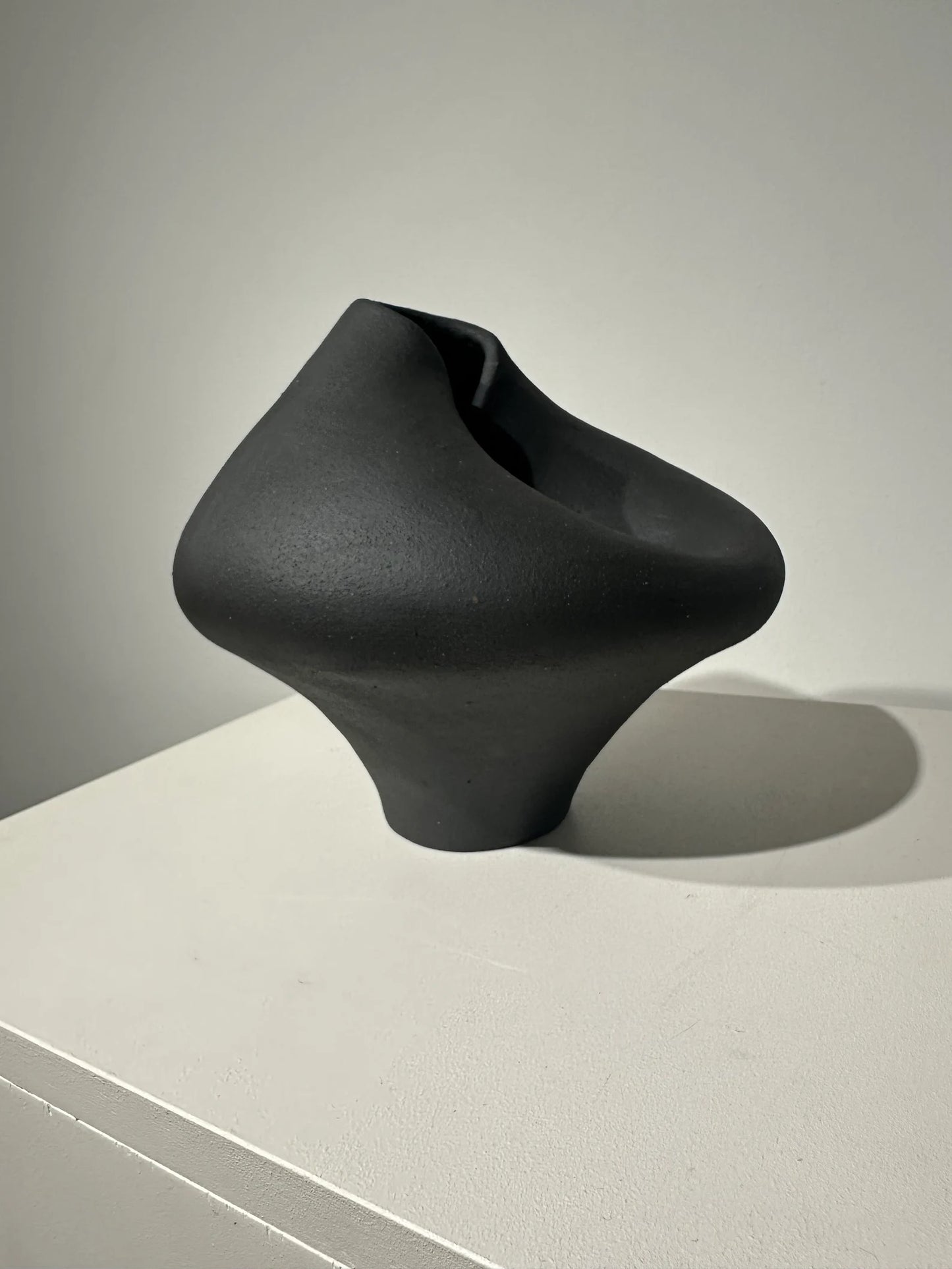 Black Ceramic Vase by Maku Ceramics
