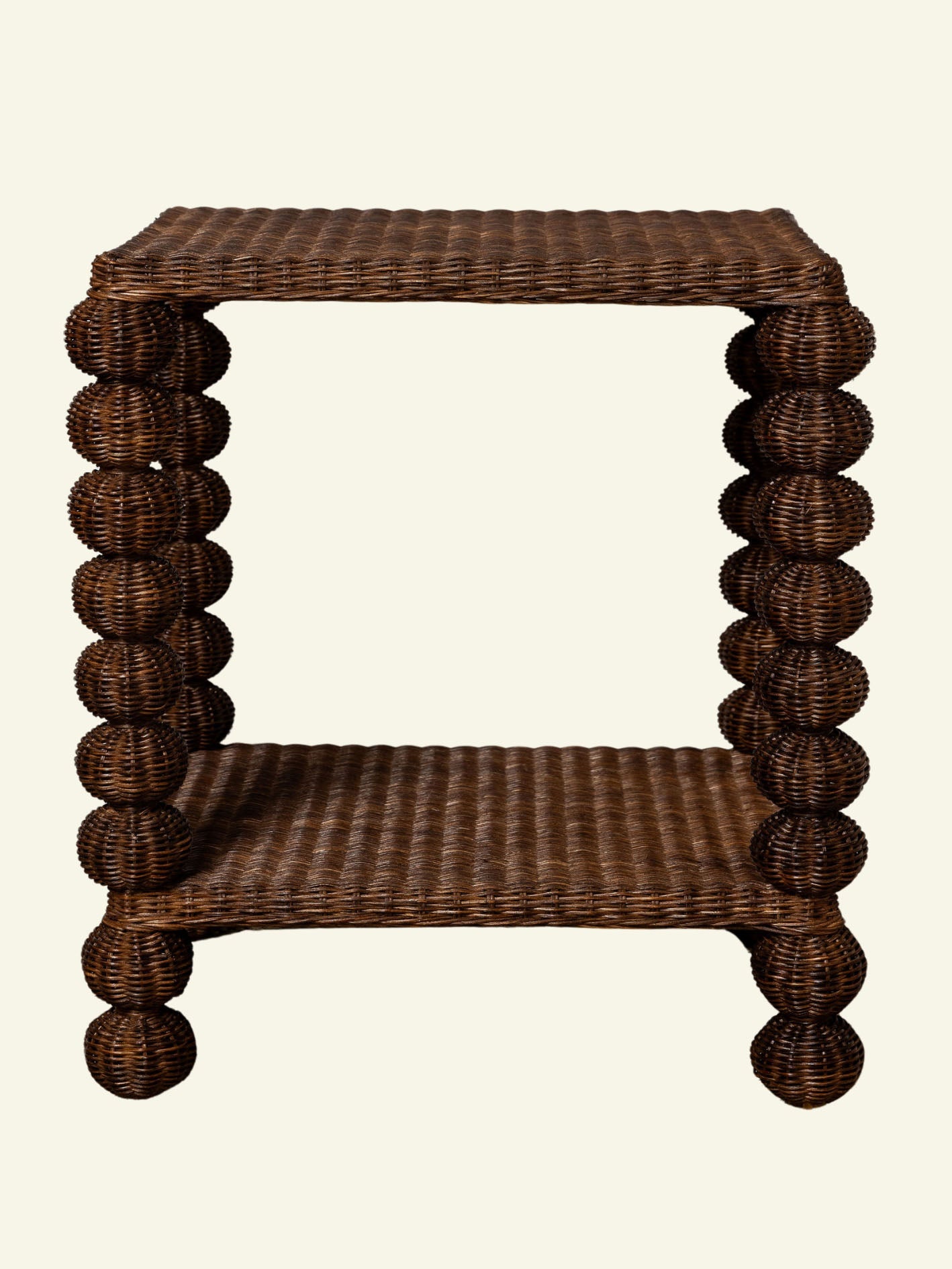 Bobbin Rattan Side Table End Tables