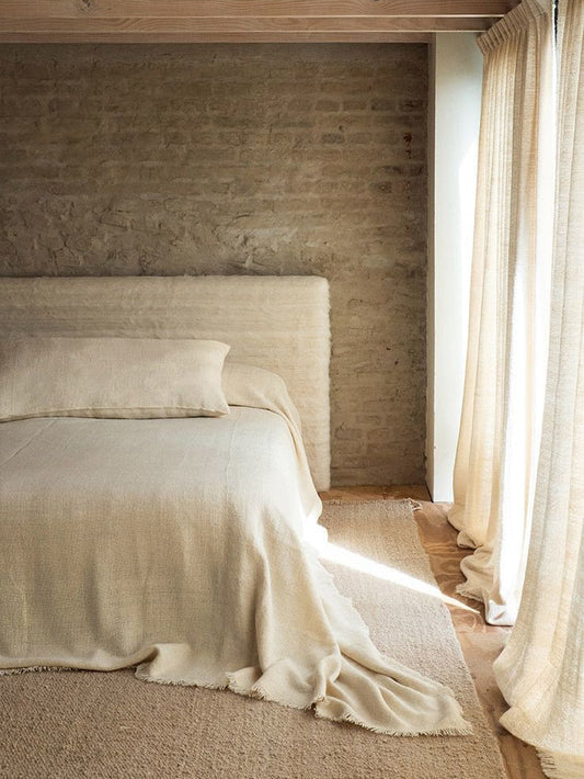 Otono Blanca Bolster Pillow - Light Texture Pillows