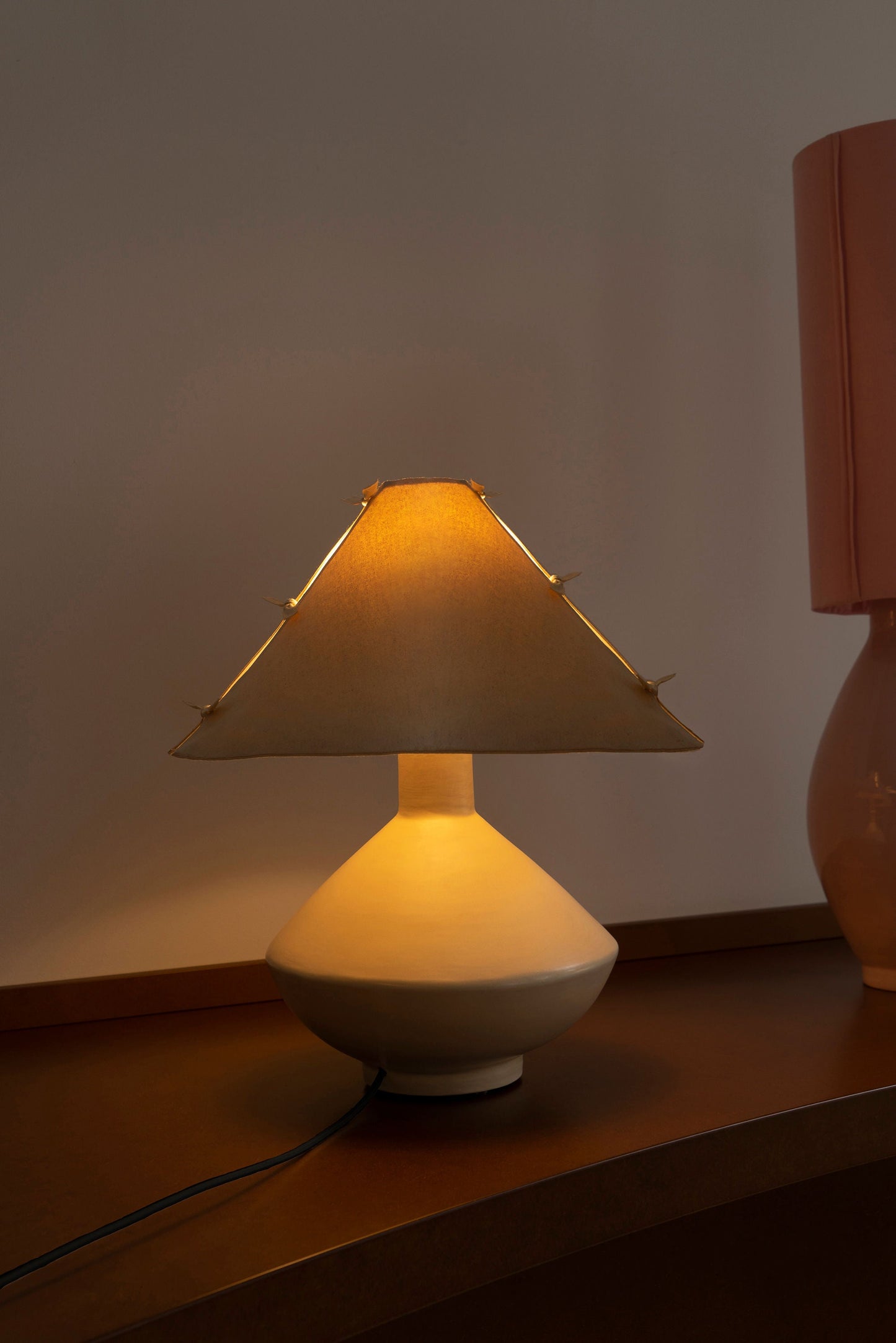 Bone Ceramic Large Lamp Table Lamps