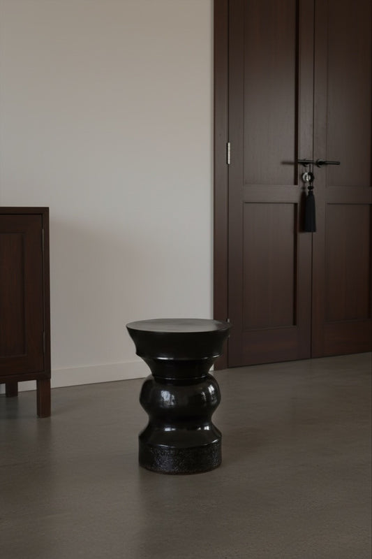 Brun Fonce Handmade Ceramic Side Table End Tables