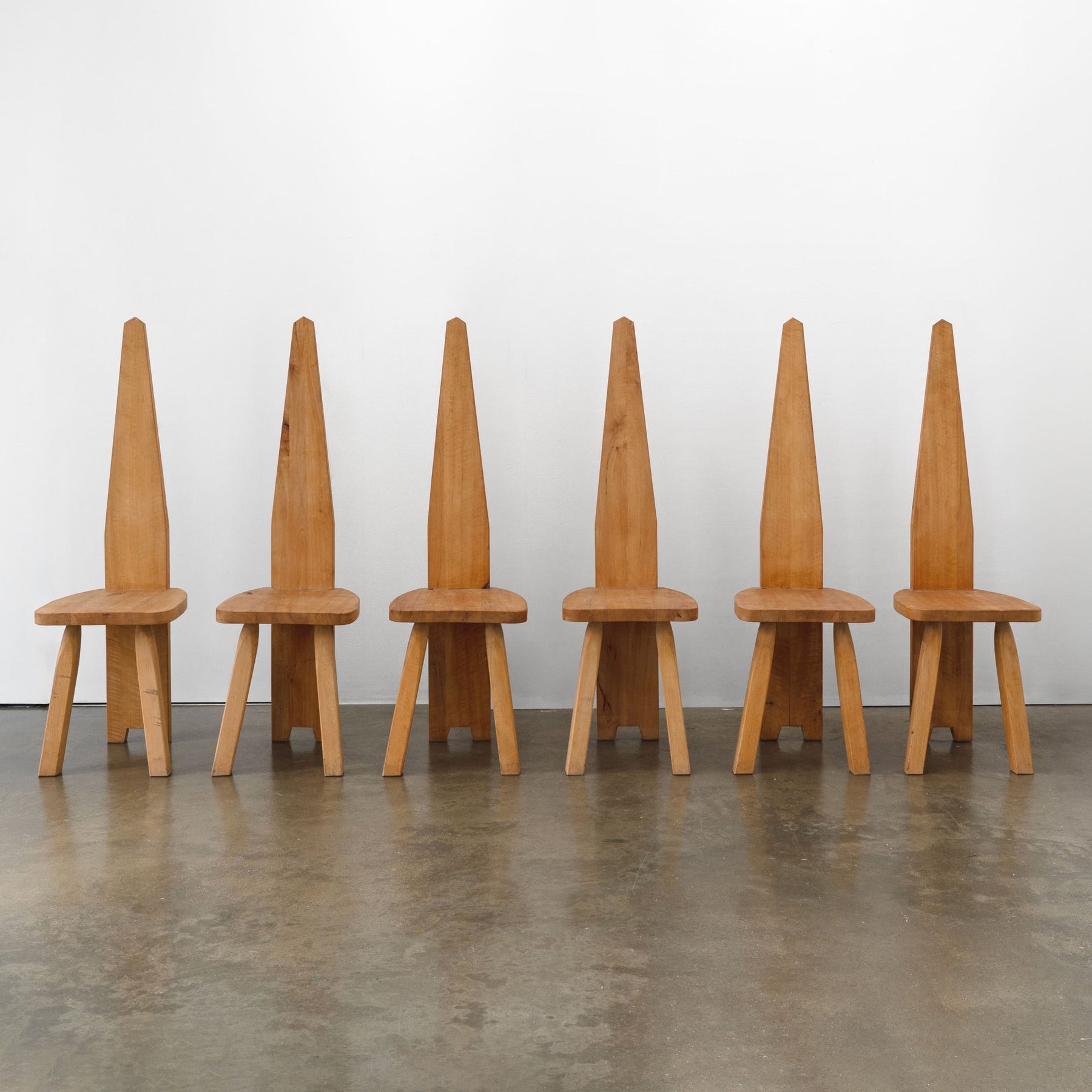 Brutalist High Back Chair Dining Chairs