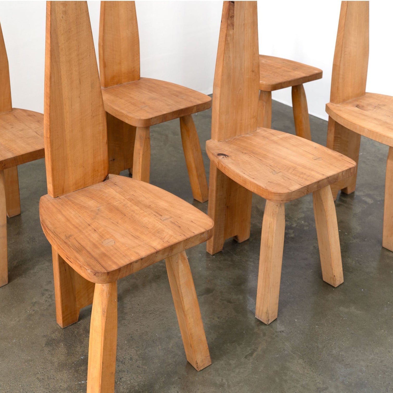 Brutalist High Back Chair Dining Chairs