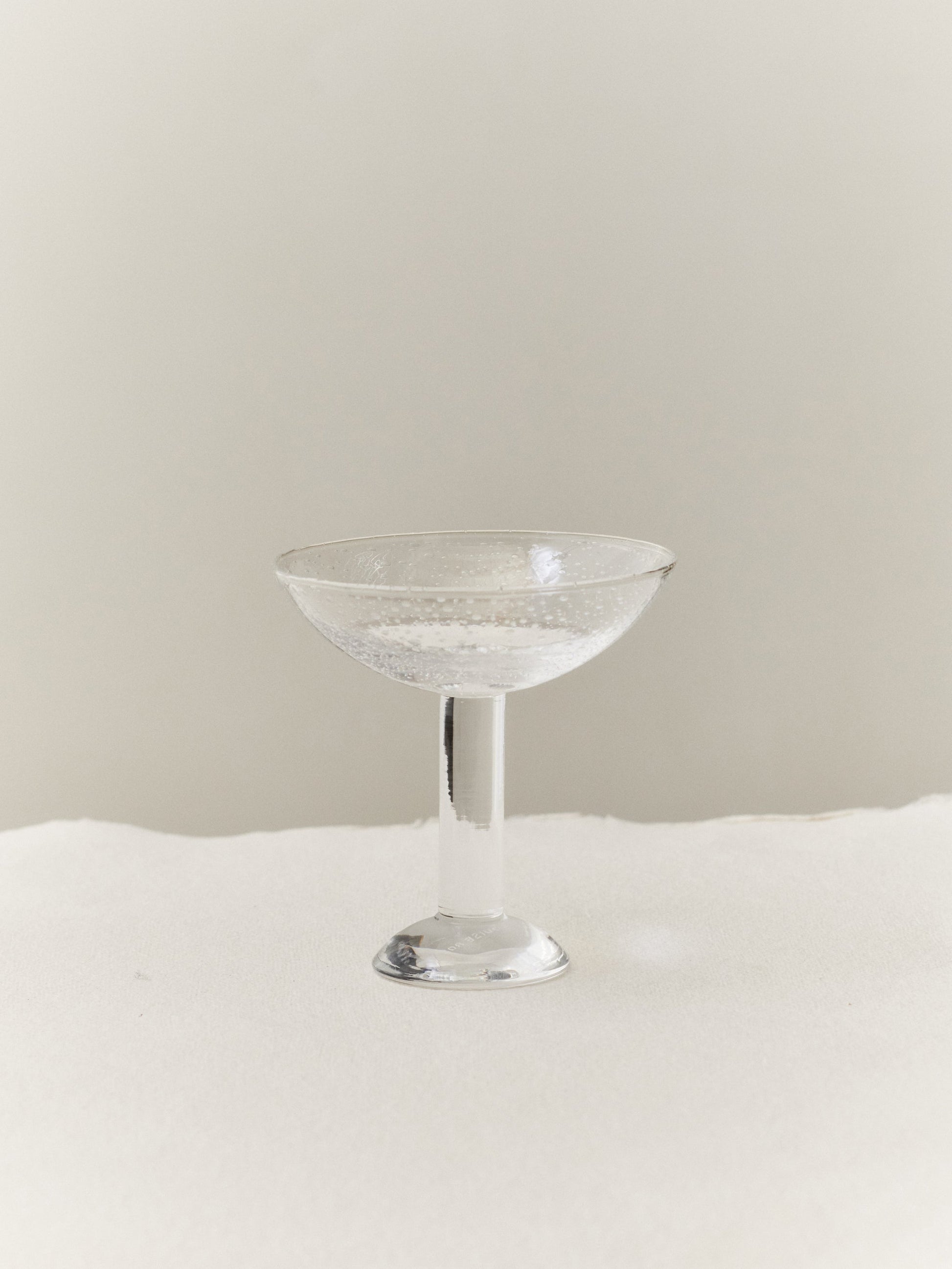 Bubble Glass Champagne Coupe (Set of Two) Decorative Objects