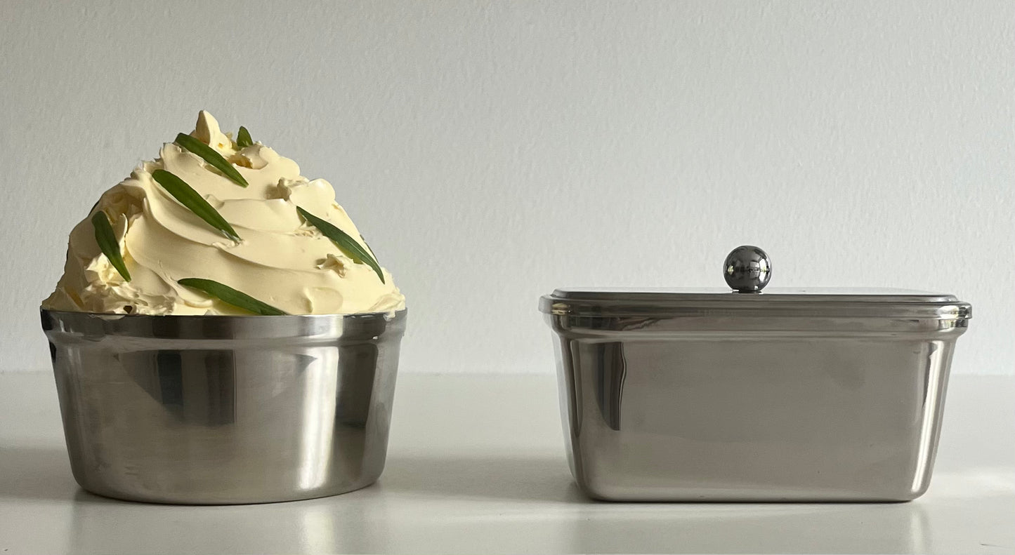 Steel Butter + Jam Dish