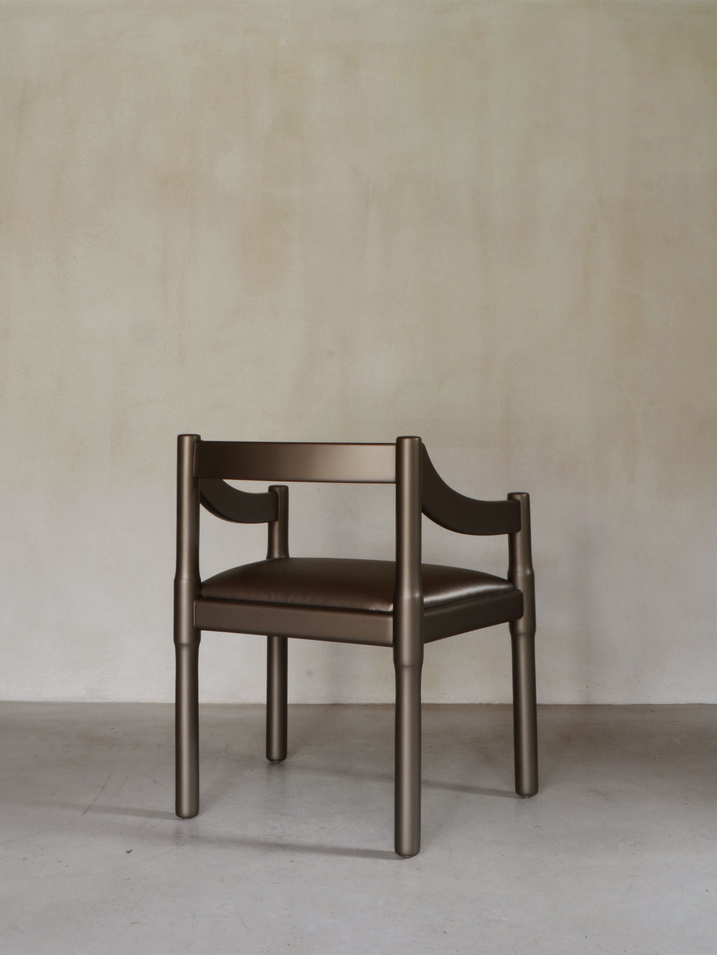 Carimate Bronze Chair by Vico Magistretti For Cassina, Ca.1970 Chairs
