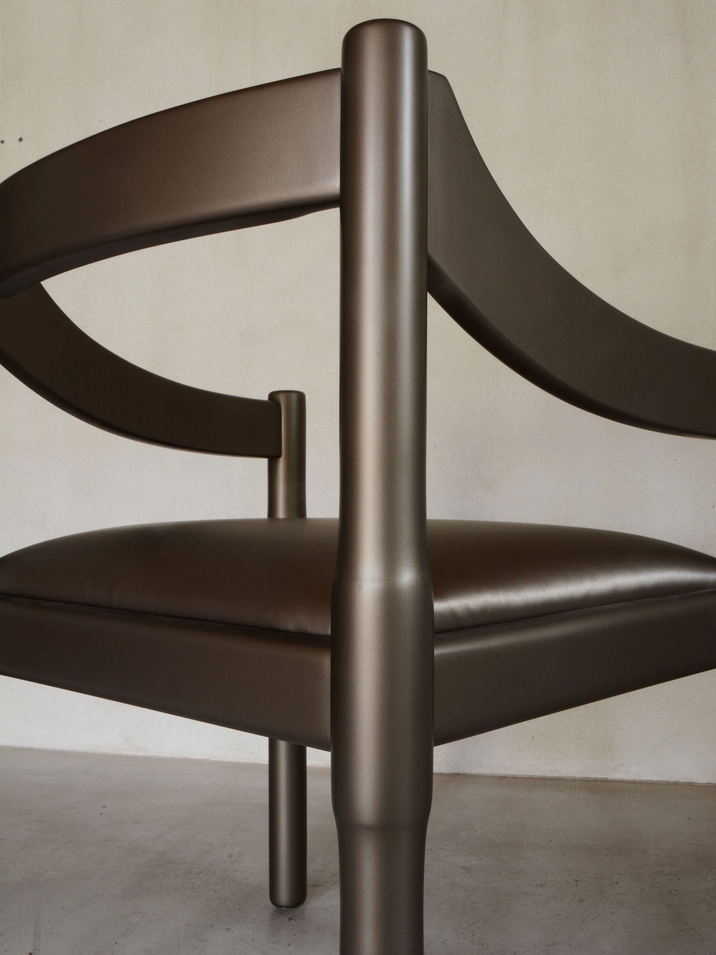 Carimate Bronze Chair by Vico Magistretti For Cassina, Ca.1970 Chairs