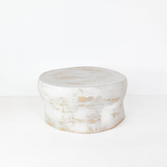 Ceramic Coffee Table No1 in Brushed White Coffee Tables