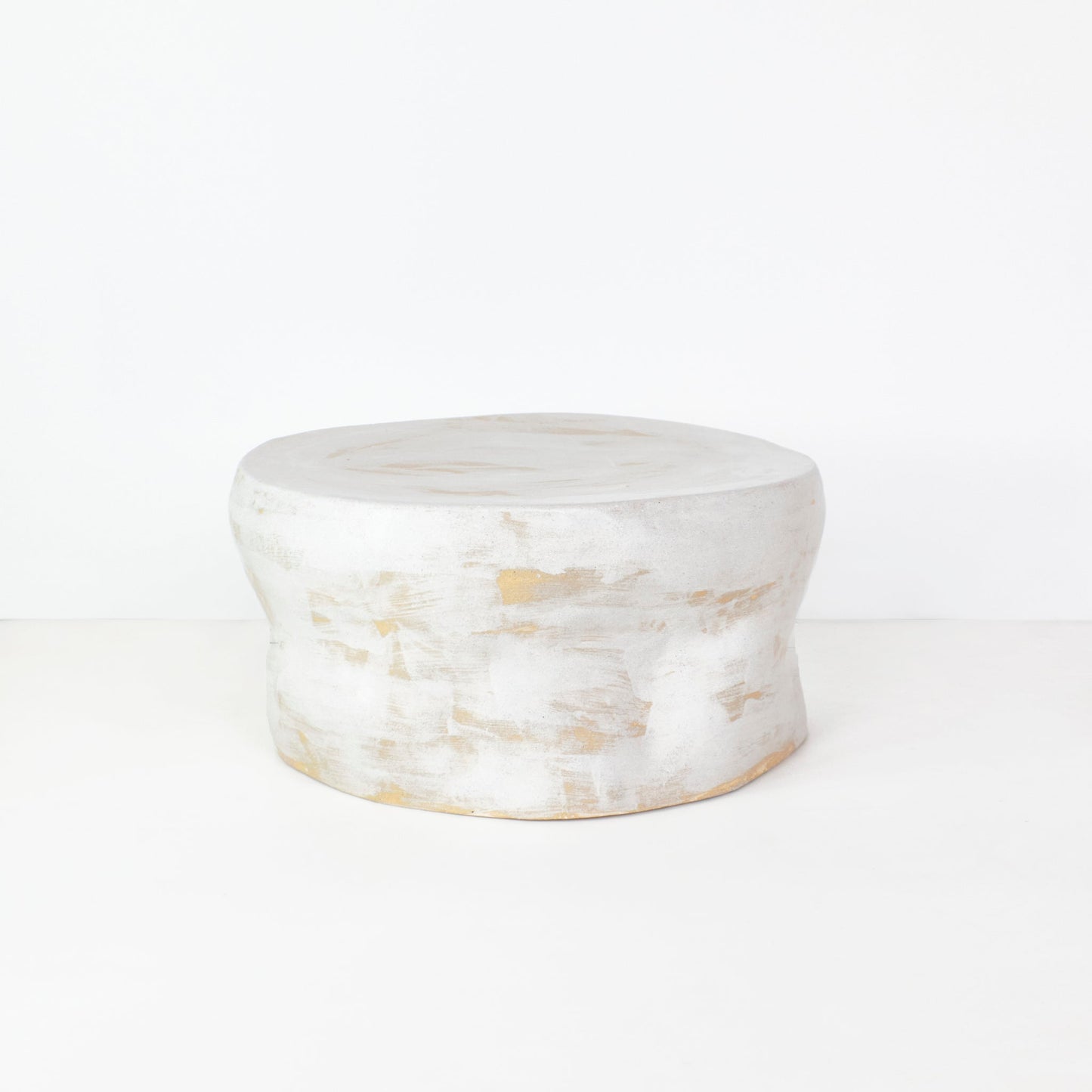 Ceramic Coffee Table No1 in Brushed White Coffee Tables