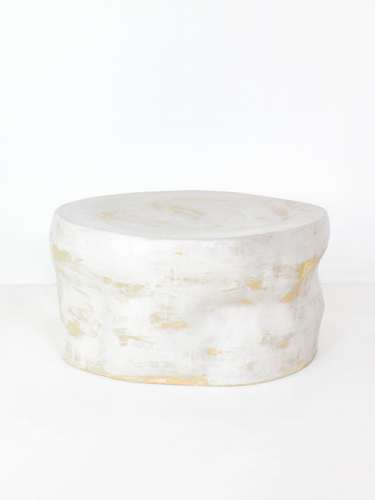 Ceramic Coffee Table No1 in Brushed White Coffee Tables