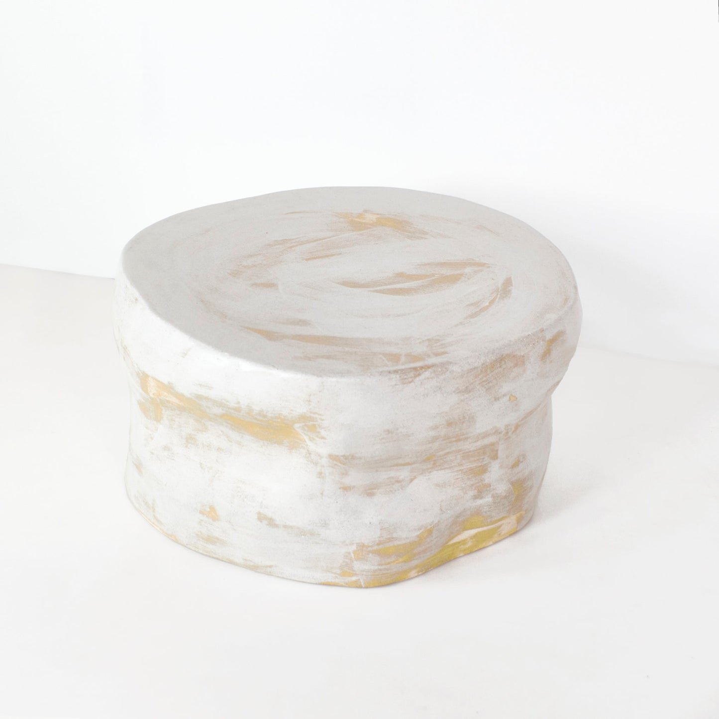 Ceramic Coffee Table No1 in Brushed White Coffee Tables