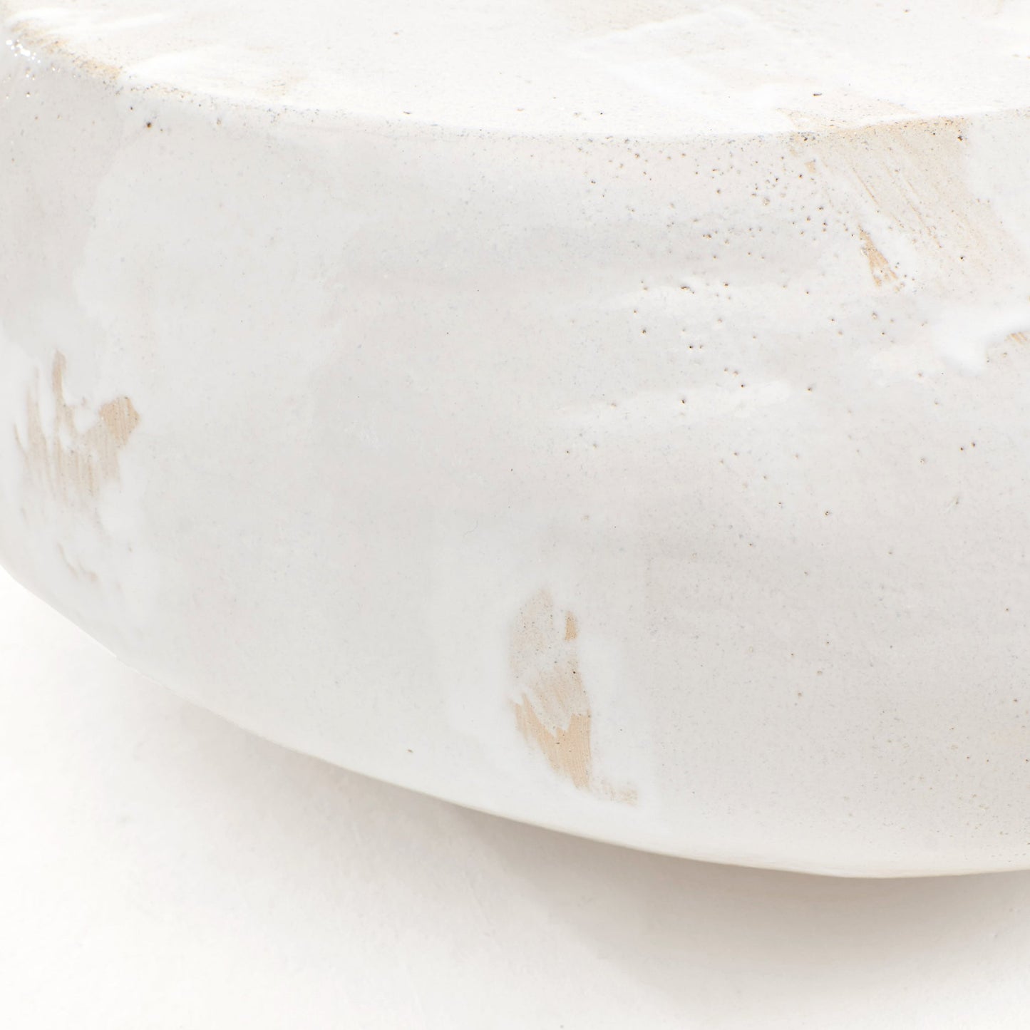 Ceramic Coffee Table No4 in Custom Texture White Coffee Tables