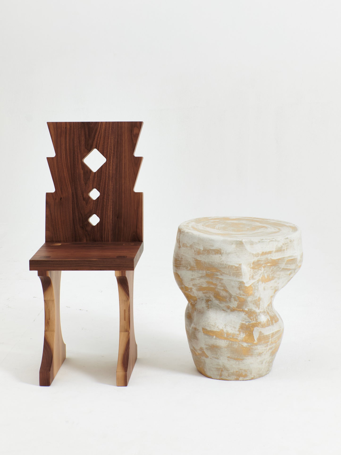 Ceramic Large Side Table in Cream/Sand End Tables