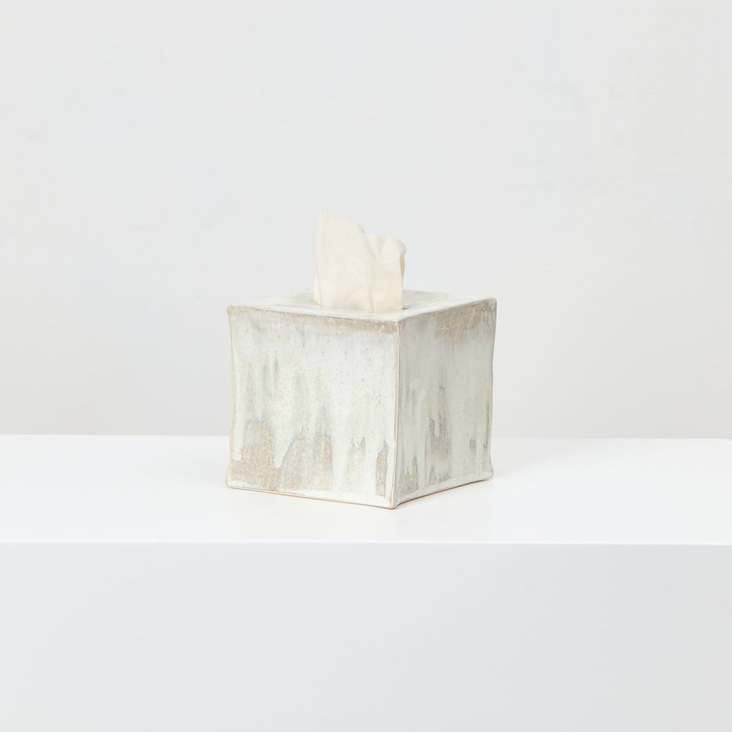 Ceramic Square Tissue Box in Roquefort Tissue Box