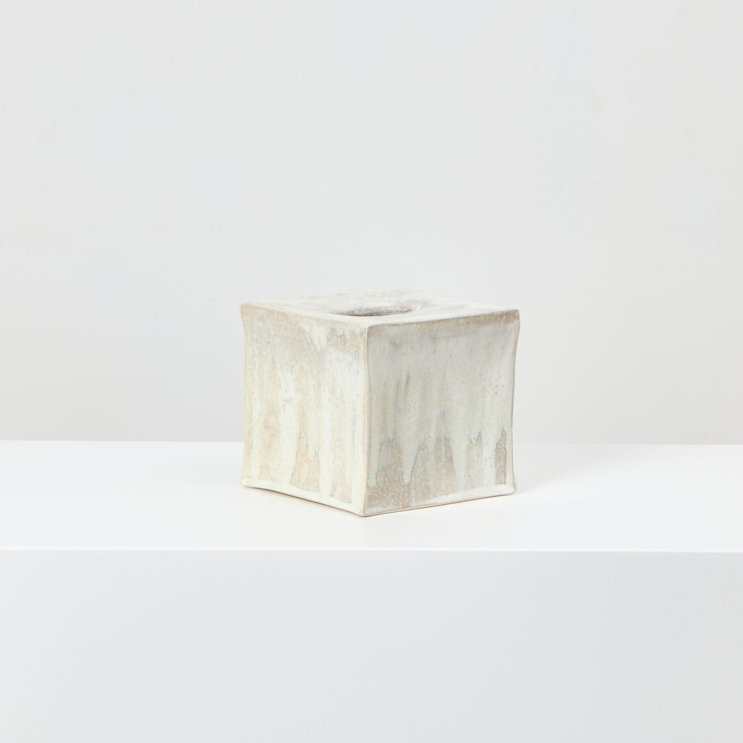 Ceramic Square Tissue Box in Roquefort Tissue Box