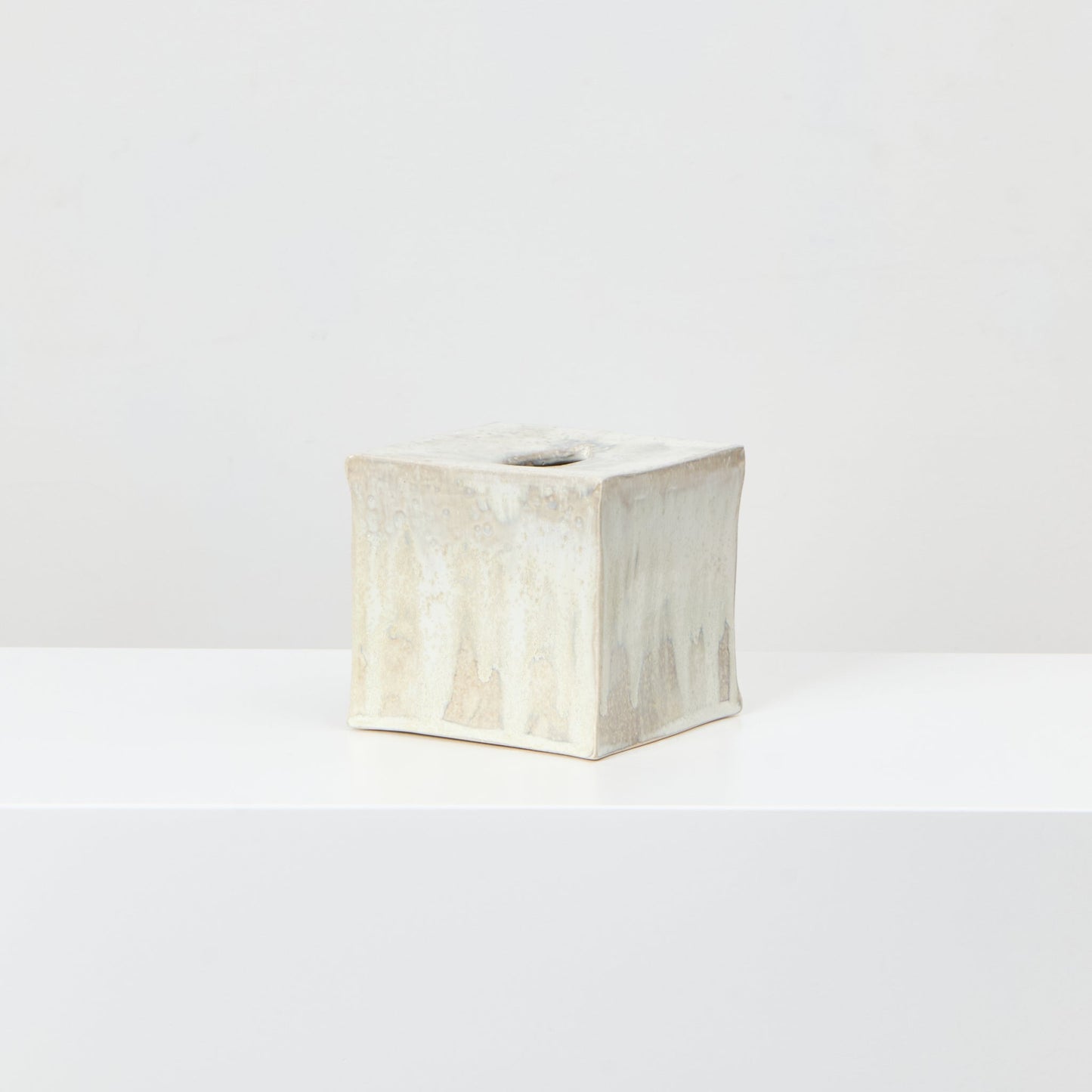 Ceramic Square Tissue Box in Roquefort Tissue Box
