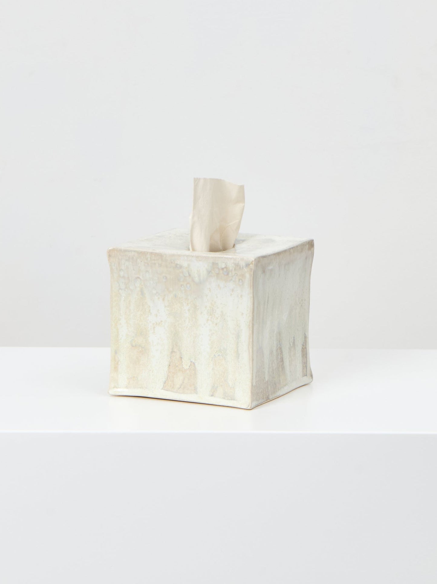 Ceramic Square Tissue Box in Roquefort Tissue Box