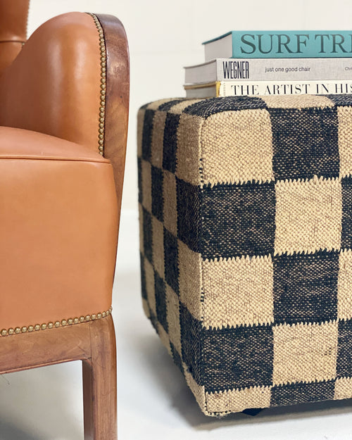 The Forsyth Checkerboard Pouf