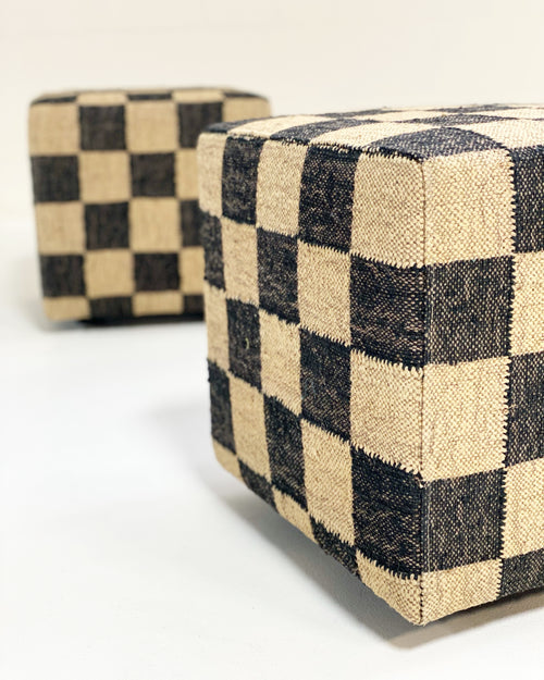 The Forsyth Checkerboard Pouf