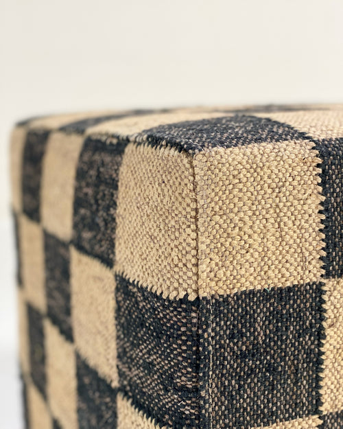 The Forsyth Checkerboard Pouf