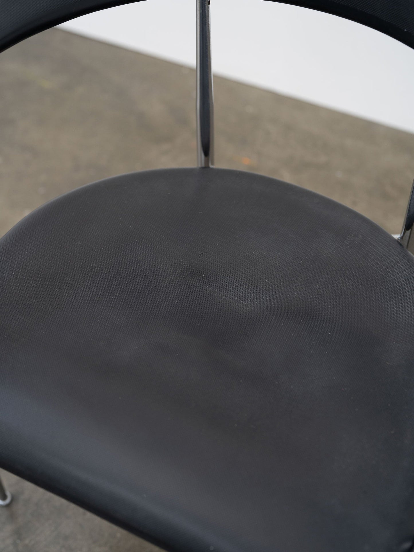 Chrome and Rubber 'P40' Dining Chair by Vegni and Gualtierotti for Fasem, ca. 1980 Dining Chairs