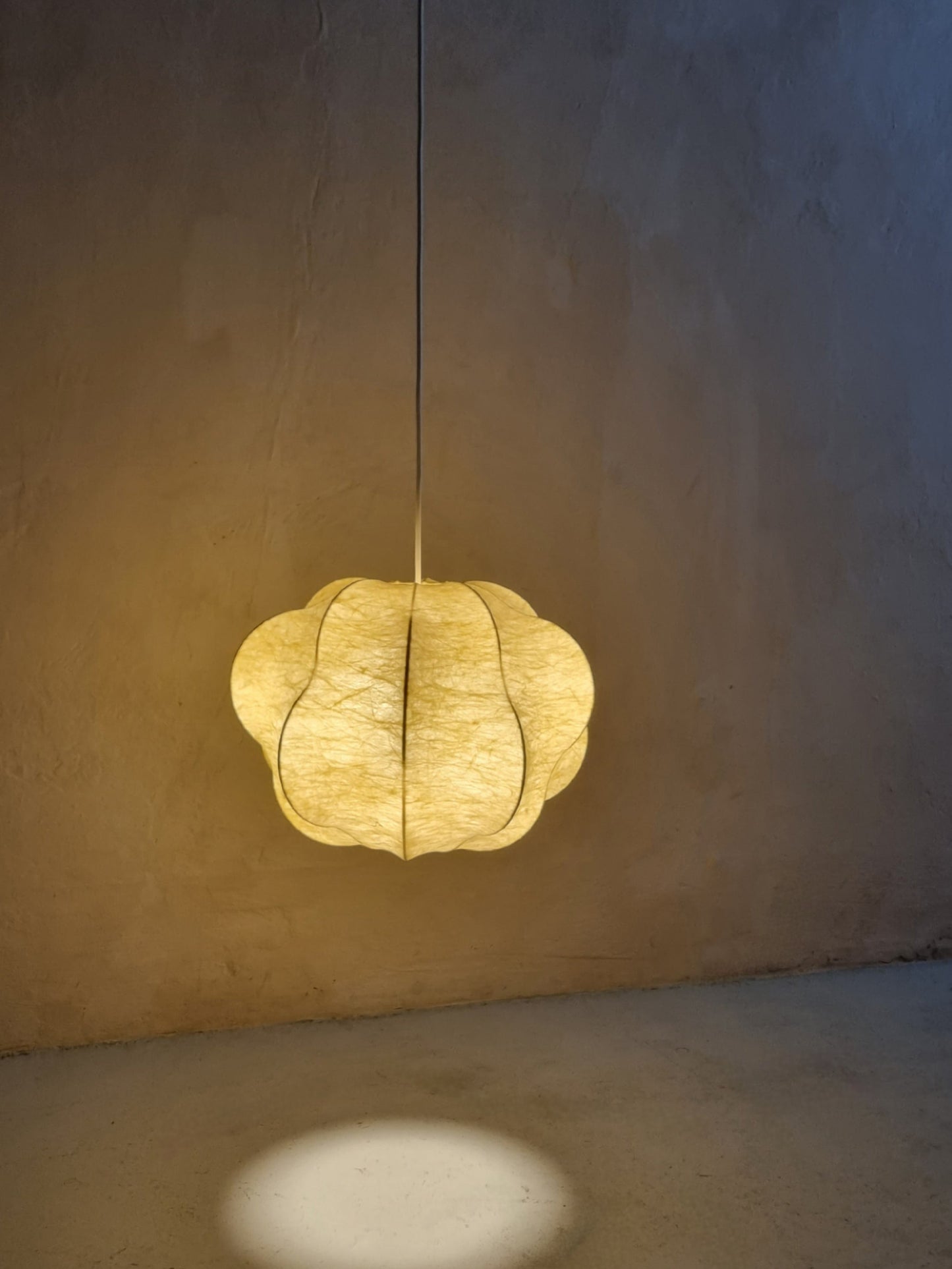 Cocoon Suspension Lamp of Italian Production, 1960s Pendant Lights