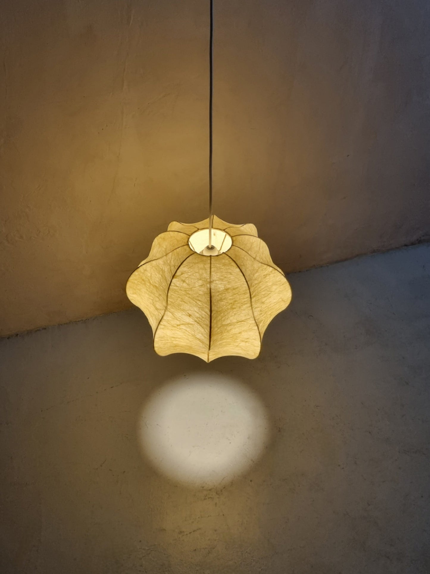Cocoon Suspension Lamp of Italian Production, 1960s Pendant Lights