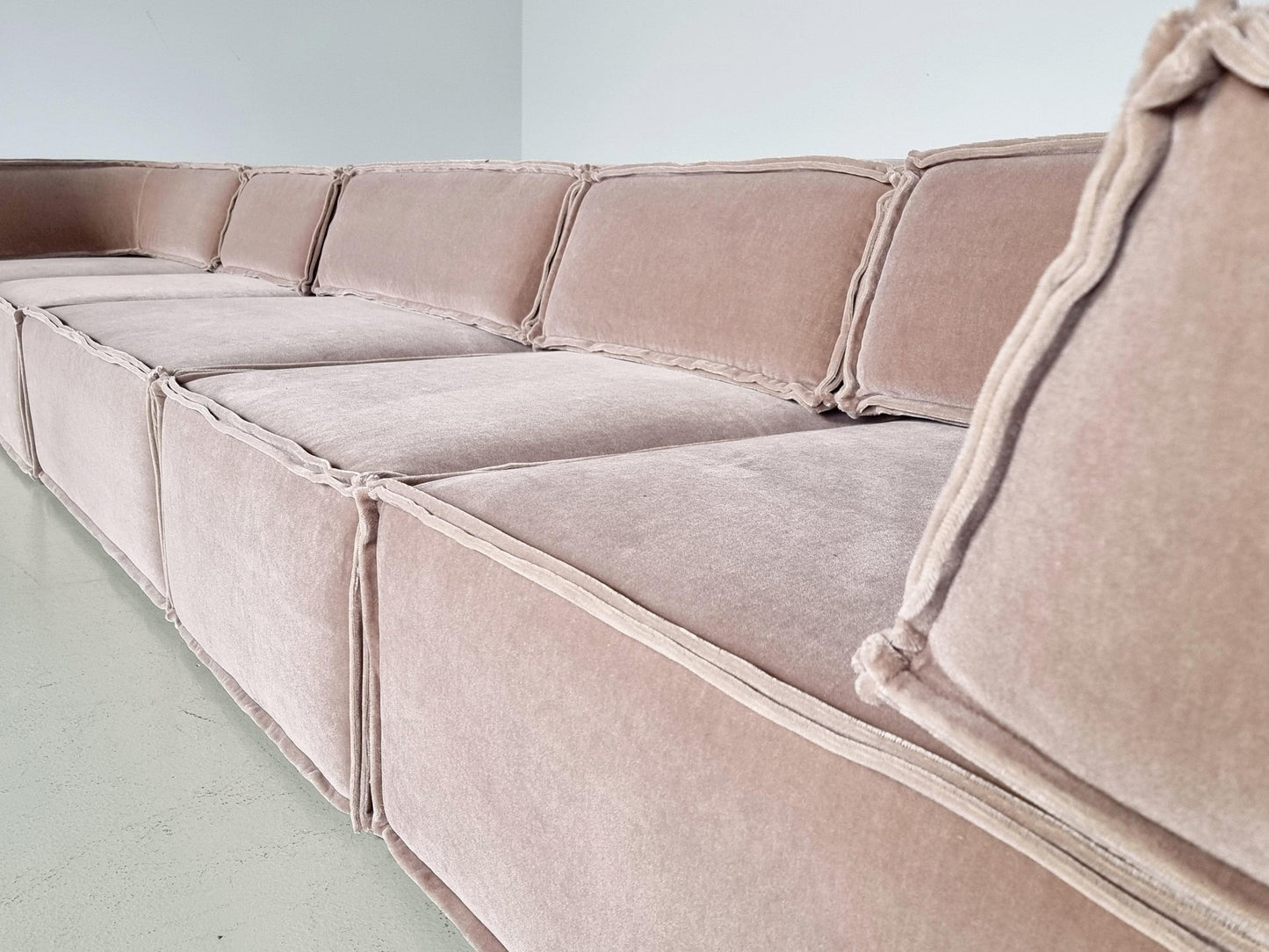 Cor Trio Sofa in Beige Mohair by Team Form Ag for Cor Furniture, 1970s Sofas