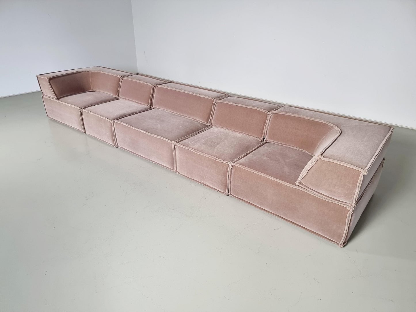 Cor Trio Sofa in Beige Mohair by Team Form Ag for Cor Furniture, 1970s Sofas