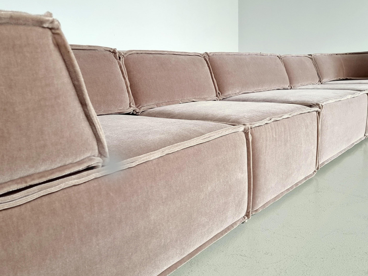 Cor Trio Sofa in Beige Mohair by Team Form Ag for Cor Furniture, 1970s Sofas