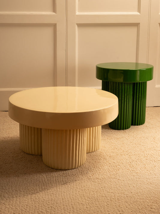 Cream and Green Nesting Tables Nesting Tables