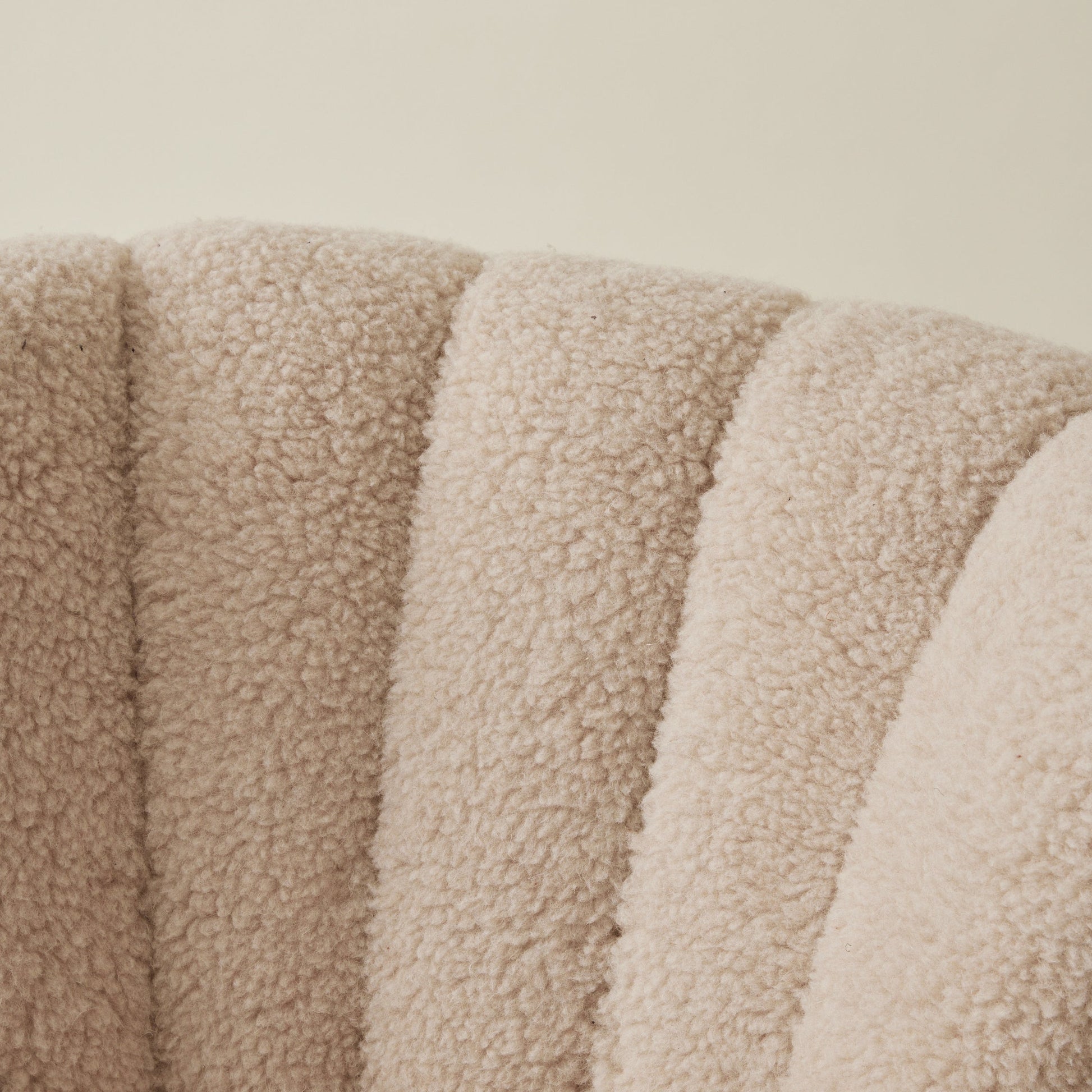 Danish Cabinetmaker Lounge Chairs in Ivory Shearling, 1940s, a Pair Chairs