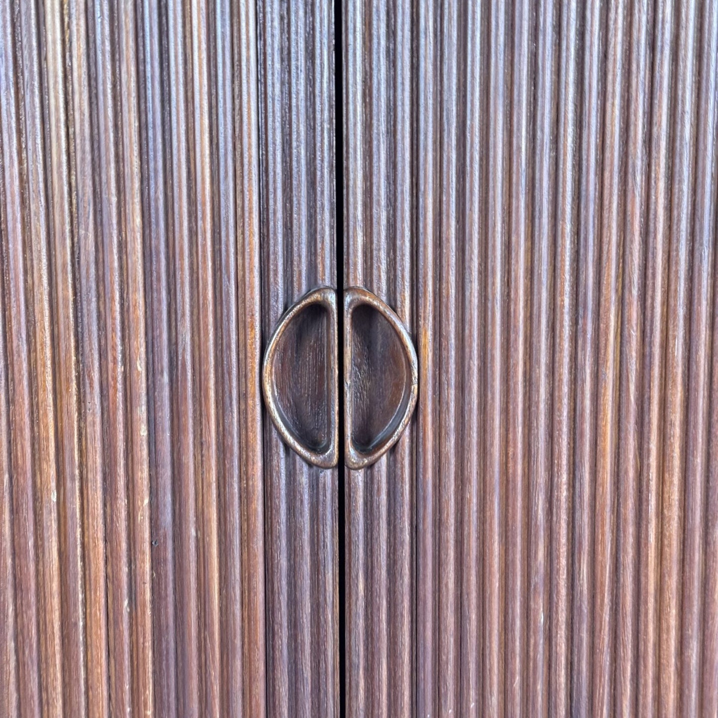 Danish Modern Tambour Credenza by Peter Hvidt Orla Molgaard Nielsen, 1960s Credenzas