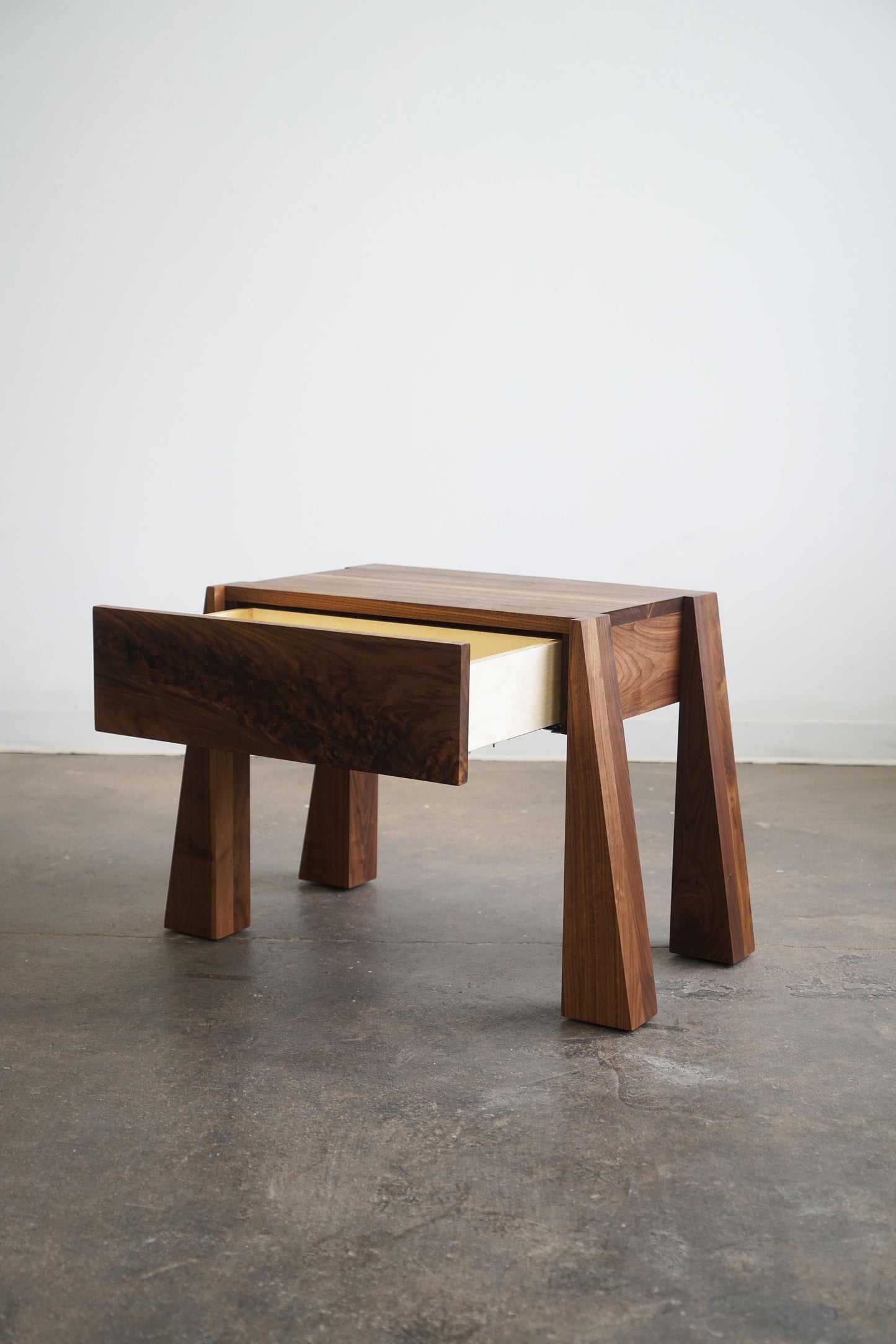 Dre Walnut Side Table by Last Workshop End Tables