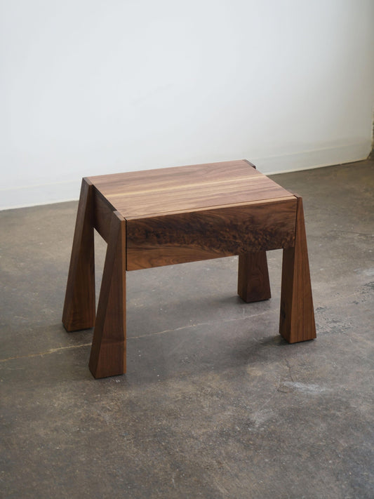 Dre Walnut Side Table by Last Workshop End Tables