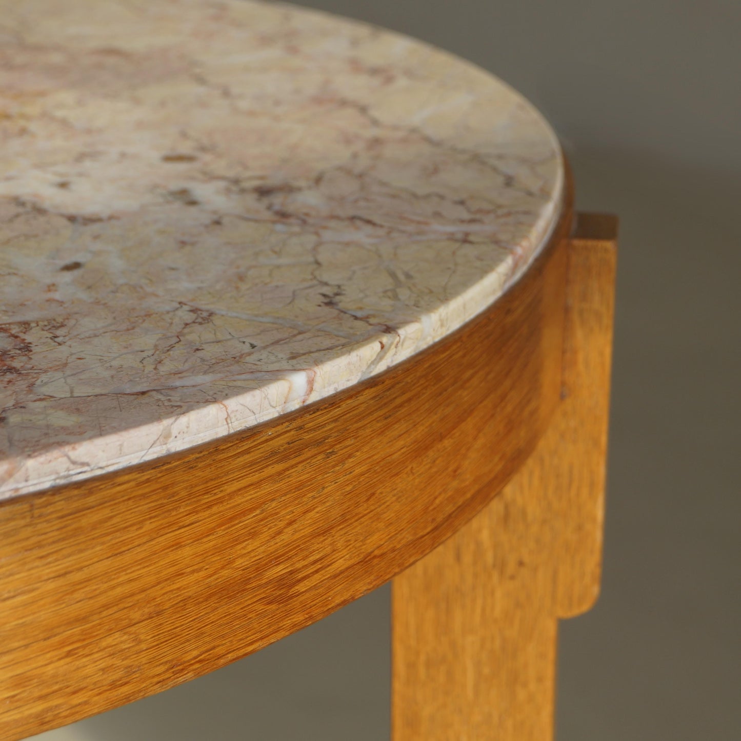 Dutch Art Deco The Hague School Coffee Table with Marble Top, 1920s Coffee Tables