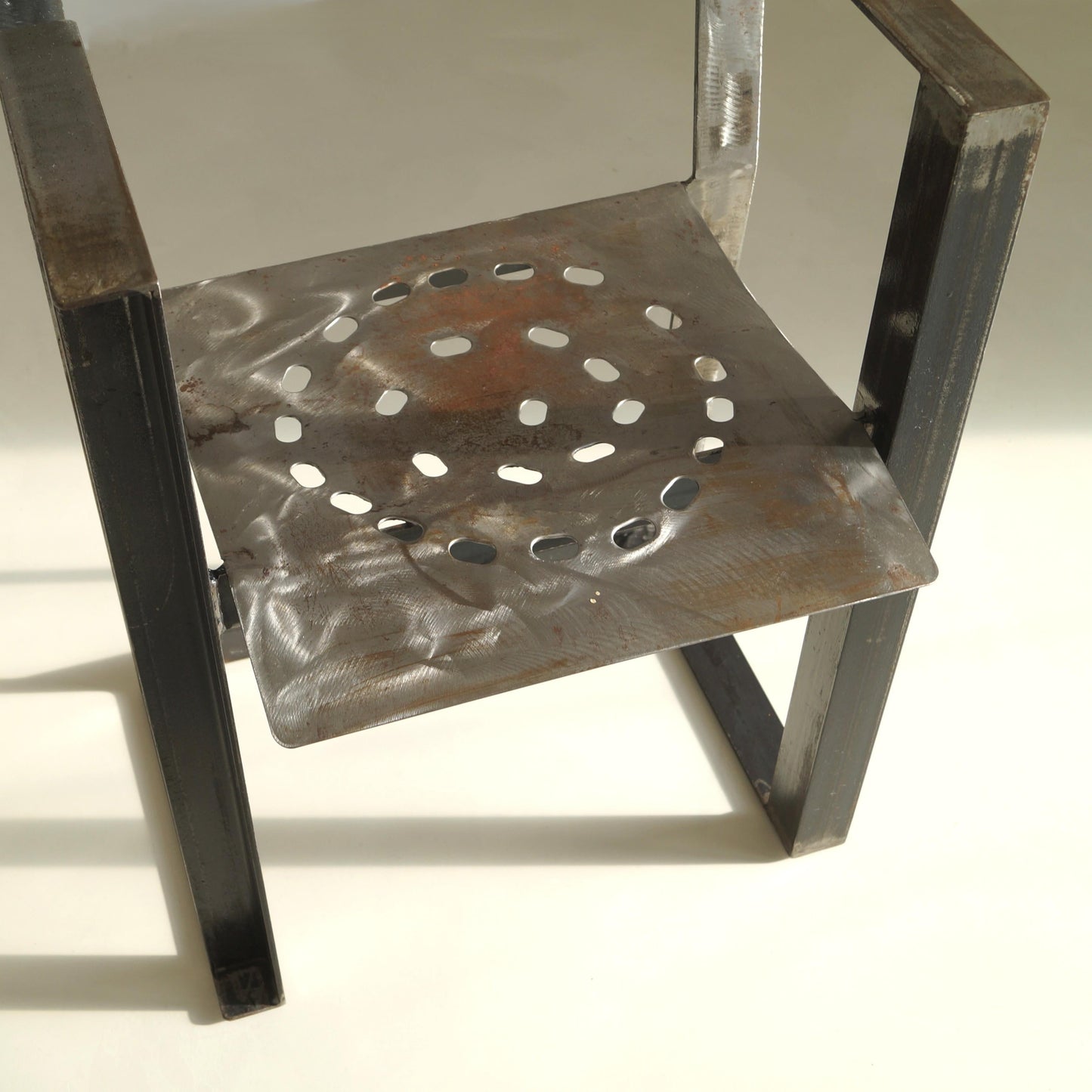 Dutch Modernist Steel Armchair by Albert in 'T Veld, 1980s Chairs