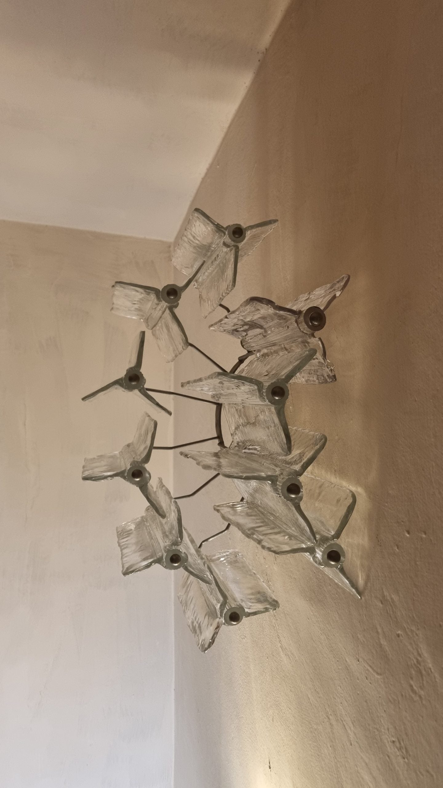 Elica Large Wall Sconce Designed by Toni Zuccheri for Venini, 1965 Sconces